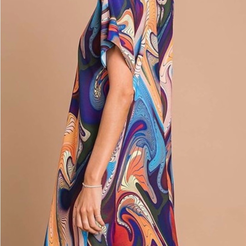 Colorful Abstract Pattern Dress (large) - Picture 2 of 7